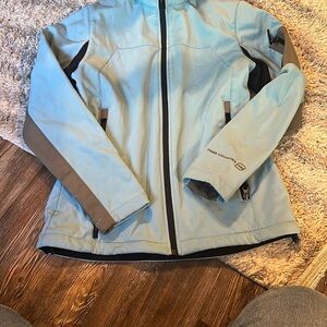 Free Country Blue and Black Ski & Snow Jacket Lightweight Weather-Resistant